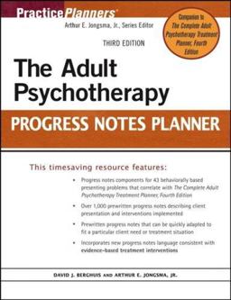 The Adult Psychotherapy Progress Notes Planner