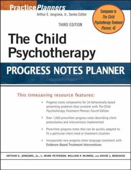 The Child Psychotherapy Progress Notes Planner