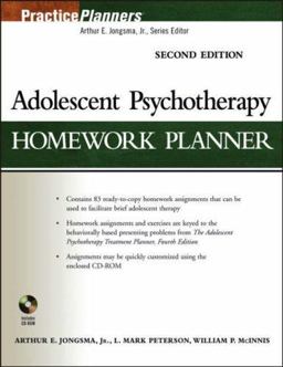 Adolescent Psychotherapy Homework Planner