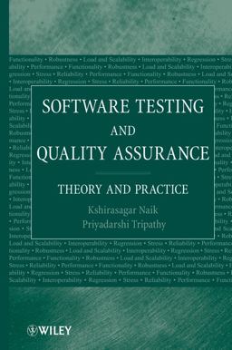 Software Testing and Quality Assurance Theory and Practice  9780471789116 Front Cover