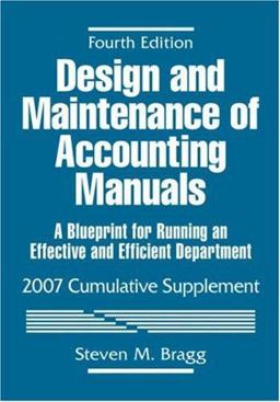 Design and Maintenance of Accounting Manuals