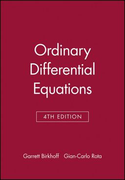Ordinary Differential Equations Ordinary Differential Equations