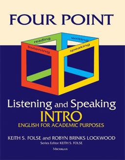 Four Point Listening and Speaking Intro (with Audio CD) English for Academic Purposes  9780472034727 Front Cover