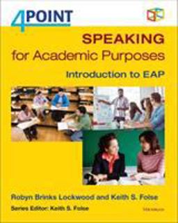 4 Point Speaking for Academic Purposes Introduction to EAP  9780472036707 Front Cover