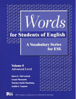 Words for Students of English A Vocabulary Series for ESL  9780472089482 Front Cover