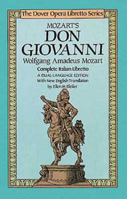 Mozart's Don Giovanni Complete Italian Libretto  9780486249445 Front Cover