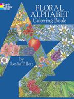 Floral Alphabet Coloring Book  9780486255118 Front Cover