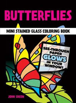 Little Butterflies Stained Glass Coloring Book  9780486270104 Front Cover