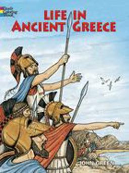 Life in Ancient Greece Coloring Book  9780486275093 Front Cover
