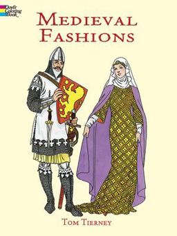 Medieval Fashions Coloring Book  9780486401447 Front Cover