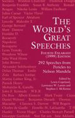 World's Great Speeches 1999 4th 9780486409030 Front Cover