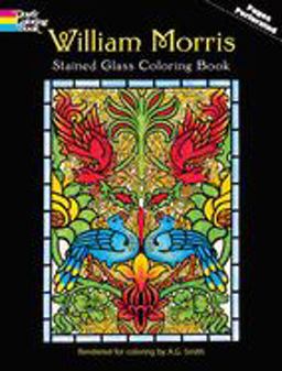 William Morris Stained Glass Coloring Book  9780486410425 Front Cover