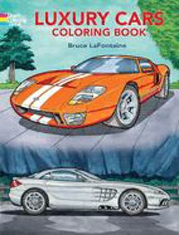Luxury Cars Coloring Book  9780486444369 Front Cover