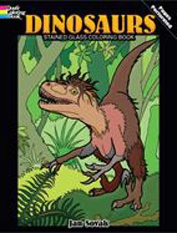 Dinosaurs Stained Glass Coloring Book
