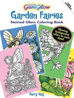 Garden Fairies GemGlow Stained Glass Coloring Book  9780486471464 Front Cover