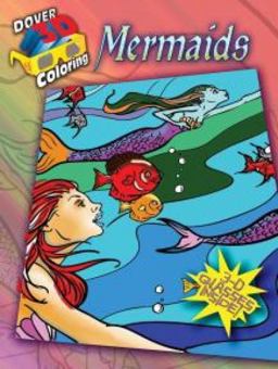 3-D Coloring Book--Mermaids 3-D Coloring Book--Mermaids