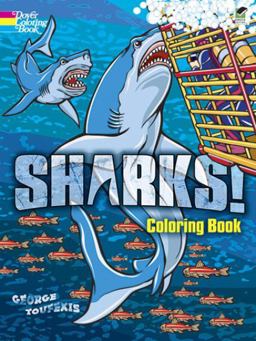 Sharks! Coloring Book  9780486490281 Front Cover