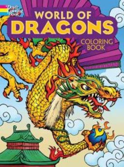 World of Dragons Coloring Book  9780486494456 Front Cover