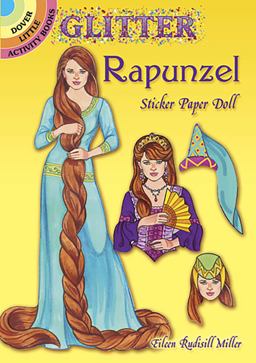 Glitter Rapunzel Sticker Paper Doll  9780486499482 Front Cover