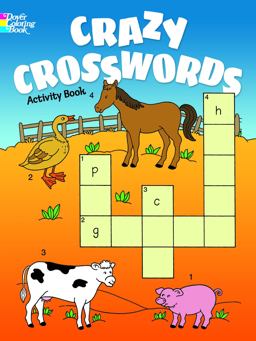 Crazy Crosswords Activity Book  9780486779638 Front Cover