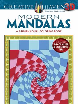 Creative Haven 3-D Modern Mandalas Coloring Book