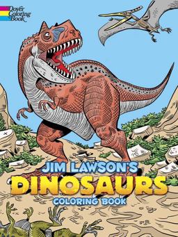 Jim Lawson's Dinosaurs Coloring Book  9780486805030 Front Cover