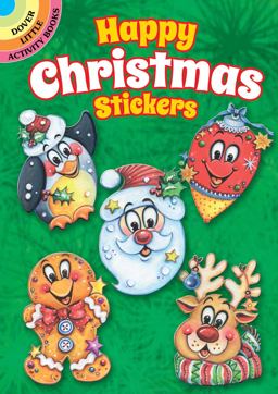 Happy Christmas Stickers  9780486807744 Front Cover