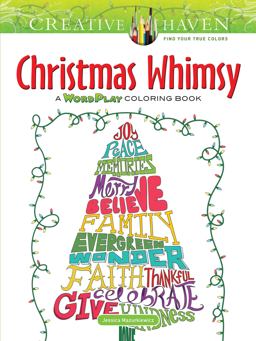 Creative Haven Christmas Whimsy A WordPlay Coloring Book  9780486813752 Front Cover