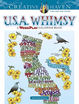 Creative Haven U. S. A. Whimsy A WordPlay Coloring Book  9780486816692 Front Cover