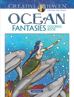 Creative Haven Ocean Fantasies Coloring Book  9780486817996 Front Cover