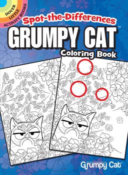 Spot-The-Differences Grumpy Cat Coloring Book 2017 9780486819594 Front Cover