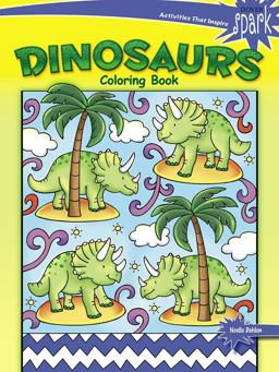 SPARK Dinosaurs Coloring Book  9780486822785 Front Cover