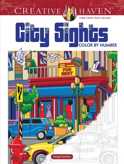 Creative Haven City Sights Color by Number  9780486822815 Front Cover