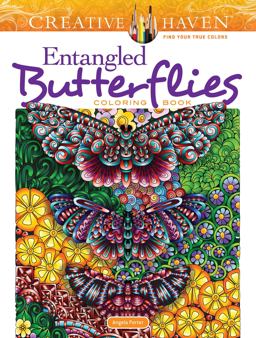 Creative Haven Entangled Butterflies Coloring Book  9780486828145 Front Cover