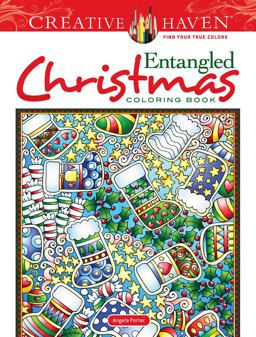 Creative Haven Entangled Christmas Coloring Book  9780486836706 Front Cover