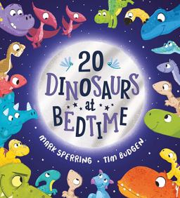 Twenty Dinosaurs at Bedtime  9780486851884 Front Cover