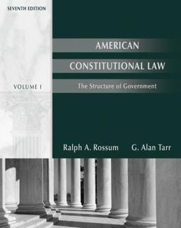 American Constitutional Law Volume 1