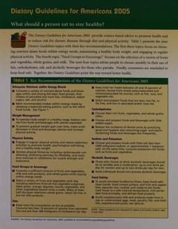 2005 Dietary Guidelines for Americans