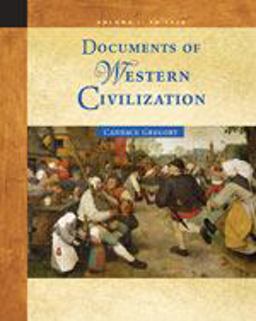 Documents of Western Civilization to 1715 6th 9780495030102 Front Cover