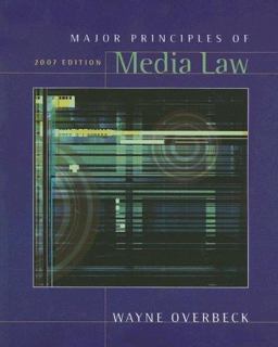 Major Principles of Media Law 2013  9780495050308 Front Cover