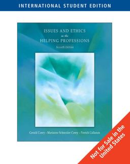 Issues and Ethics in the Helping Professions  9780495092001 Front Cover