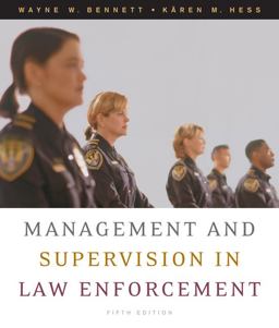 Management and Supervision in Law Enforcement 5th 9780495093411 Front Cover