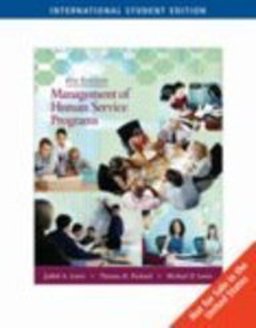 Intl Stdt Edition-Management of Human Service Programs