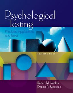 Psychological Testing Principles, Applications, and Issues 7th 9780495095552 Front Cover