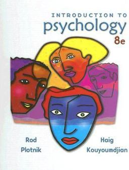 Introduction to Psychology 8th 9780495103172 Front Cover
