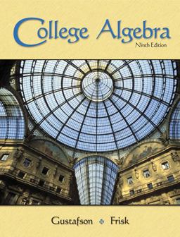 College Algebra 9th 9780495110767 Front Cover