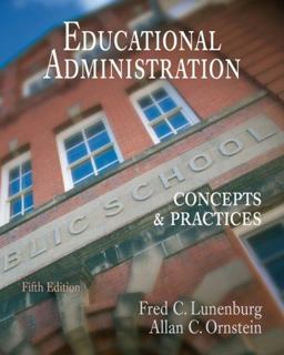 Educational Administration Concepts and Practices 5th 9780495115854 Front Cover