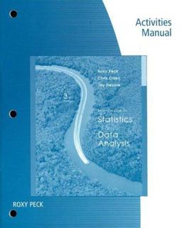 Introduction to Statistics and Data Analysis