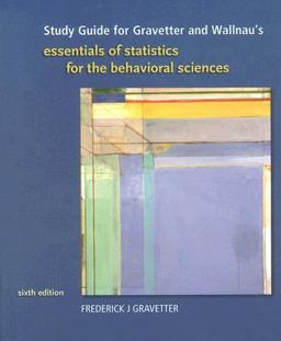 S. G. Essentials of Statistics F/the Behavioral Science 6th 9780495385295 Front Cover