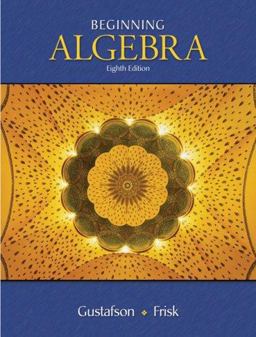 Beginning Algebra 8th 9780495386247 Front Cover